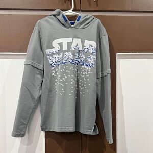 Star Wars Kids Hoodie in Gray with Blue Accents
